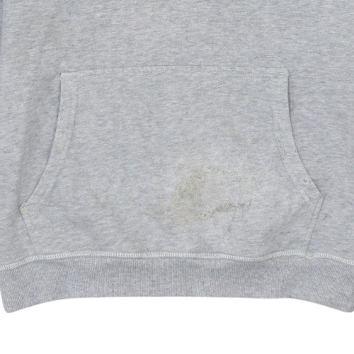 Fila Men's Grey Pullover Hoodie XS Logo Graphic Cotton Blend