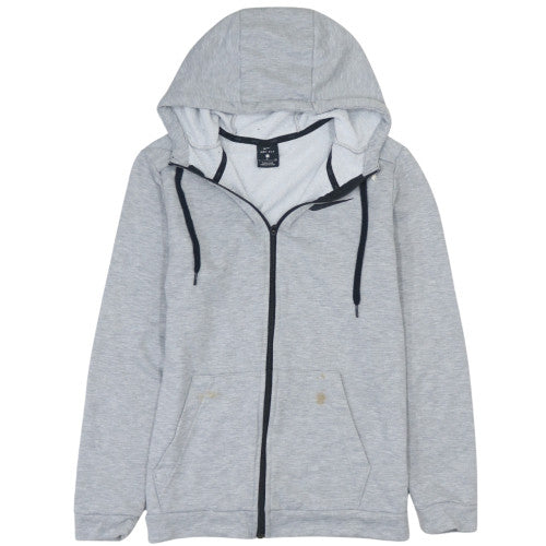 Nike Men's Grey Dri-FIT Full Zip Hoodie Size S