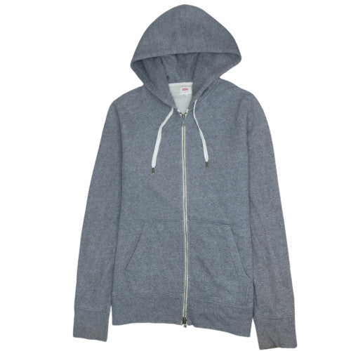 Levi's Men's Grey Full Zip Hoodie Small Classic Fleece Sweatshirt