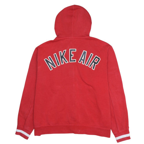 Nike Air Men's Red Full Zip Hoodie XL Cotton Blend Sportswear