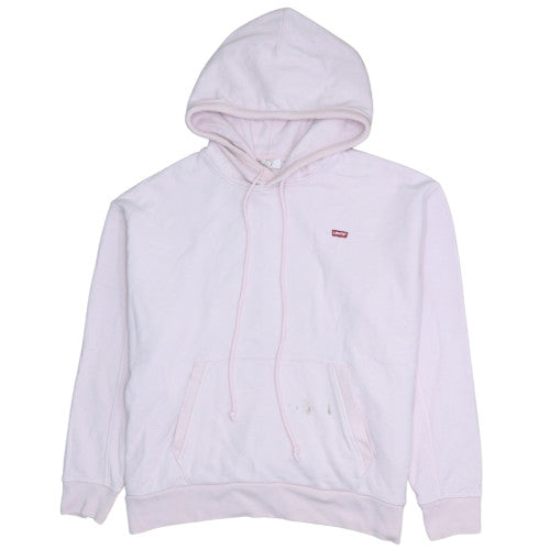 Levi's Women Pink Pullover Hoodie Size S Cotton Blend Casual