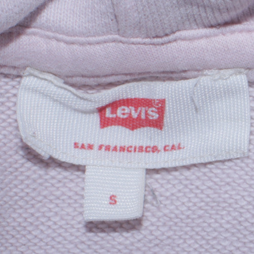 Levi's Women Pink Pullover Hoodie Size S Cotton Blend Casual