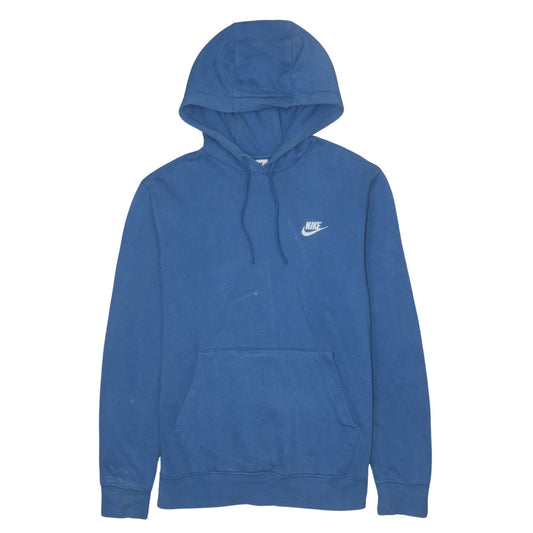 Nike Men's Blue Pullover Hoodie Small Regular Fit Fleece Sportswear