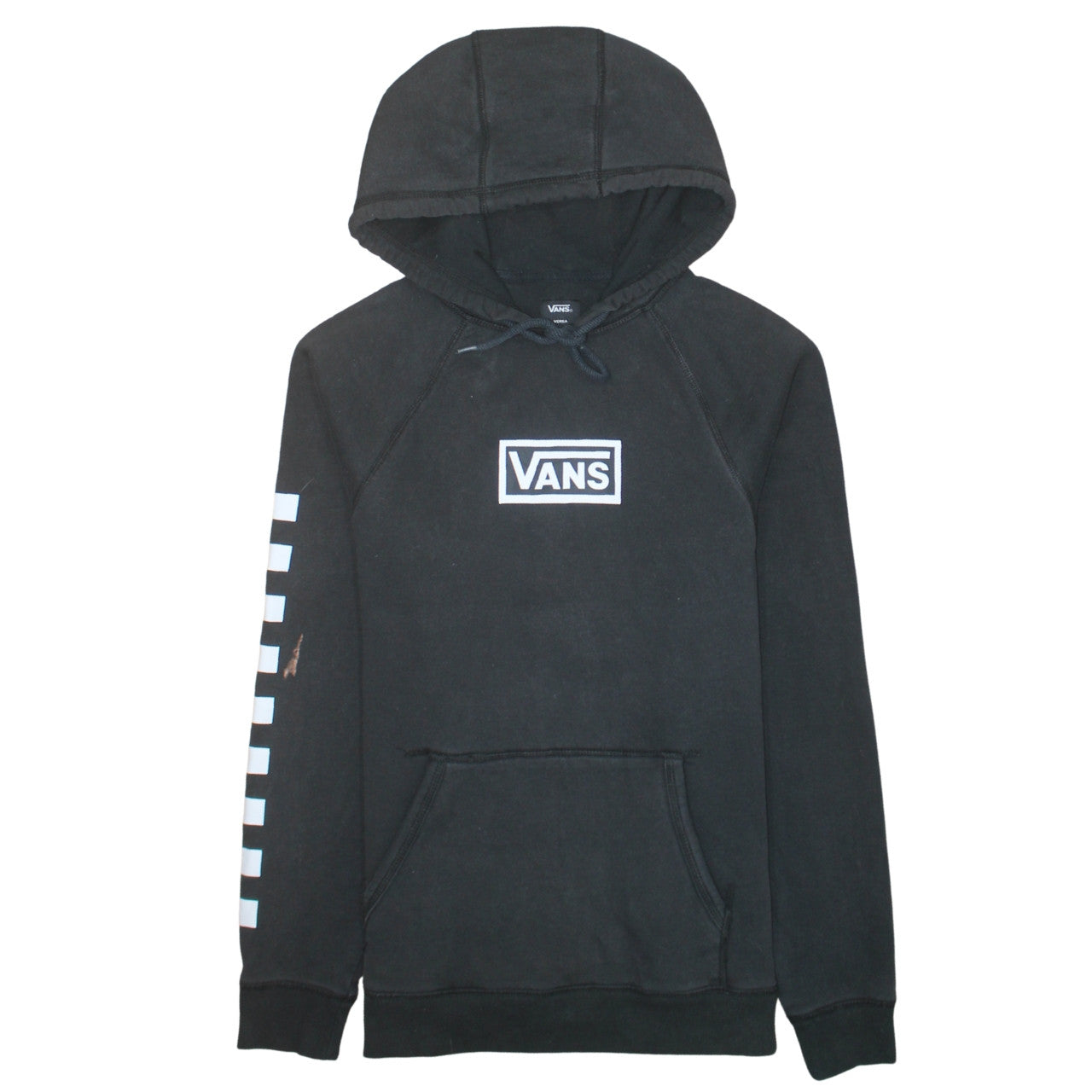 Vans Men's Black Small Pullover Hoodie Graphic Skate Sweatshirt