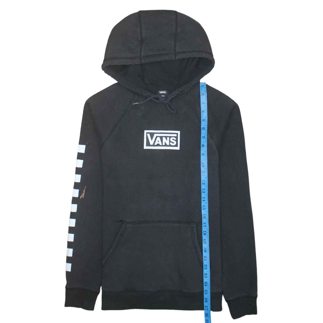 Vans Men's Black Small Pullover Hoodie Graphic Skate Sweatshirt