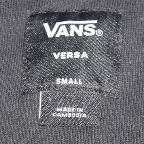 Vans Men's Black Small Pullover Hoodie Graphic Skate Sweatshirt