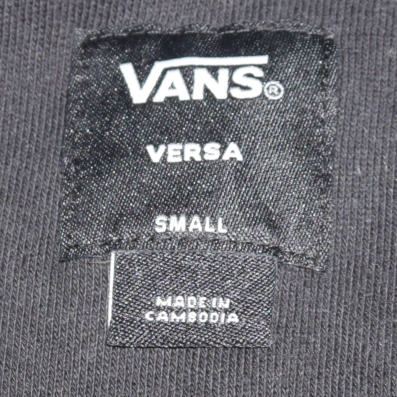 Vans Men's Black Small Pullover Hoodie Graphic Skate Sweatshirt