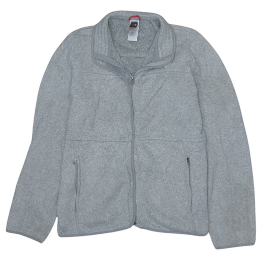 The North Face Womens Grey Fleece Full Zip Jacket XL