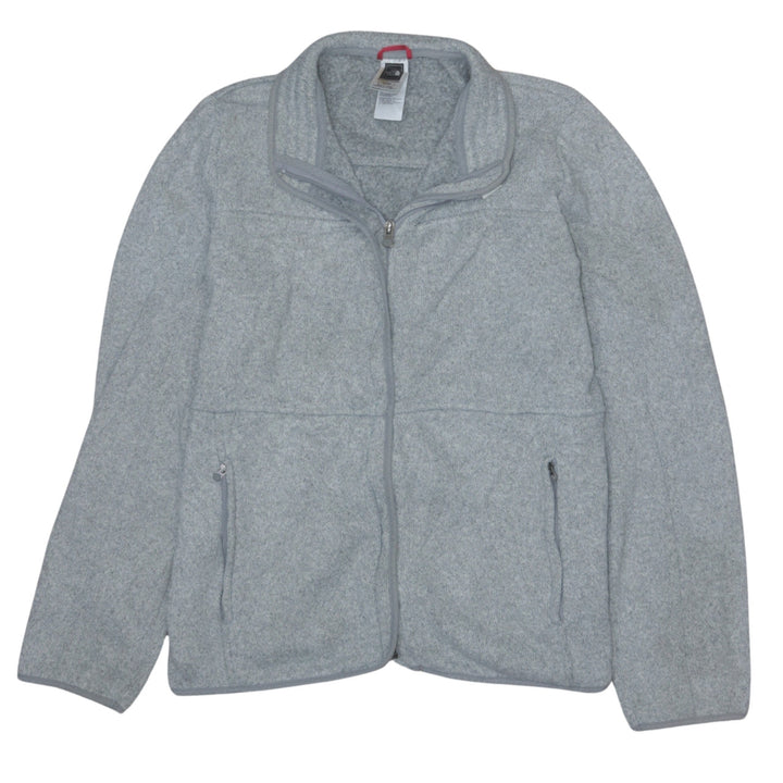 The North Face Womens Grey Fleece Full Zip Jacket XL