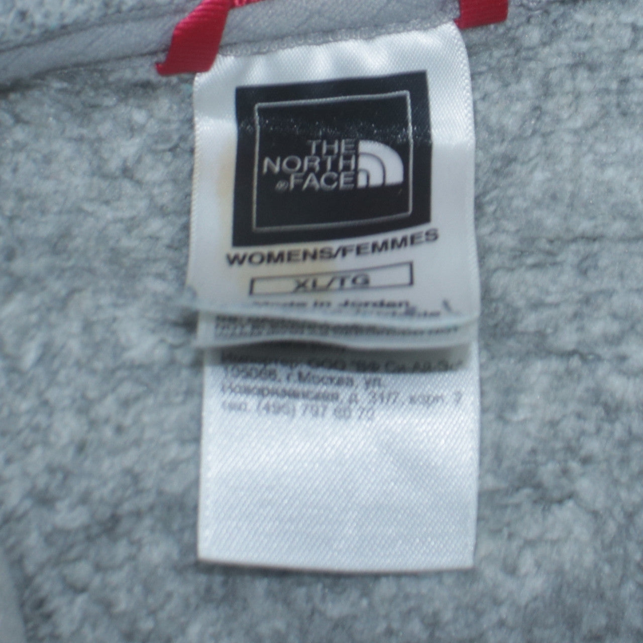 The North Face Womens Grey Fleece Full Zip Jacket XL