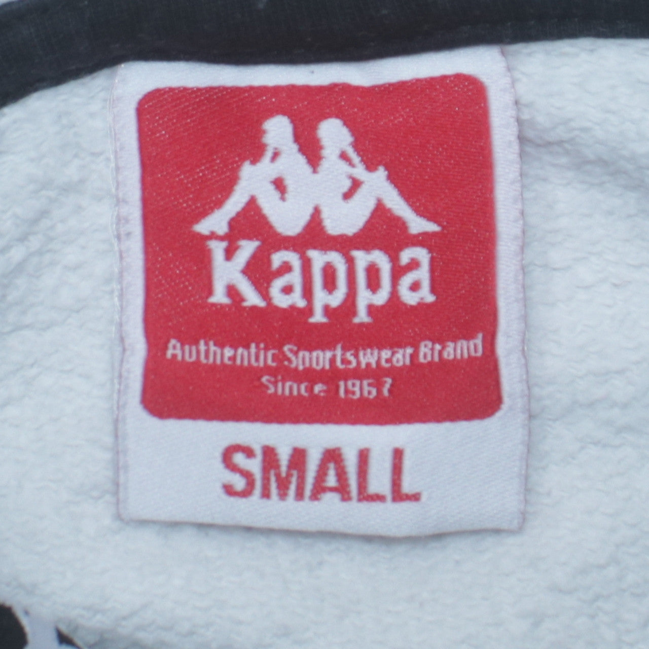Kappa Men's White Pullover Hoodie Small Logo Graphic Sportswear
