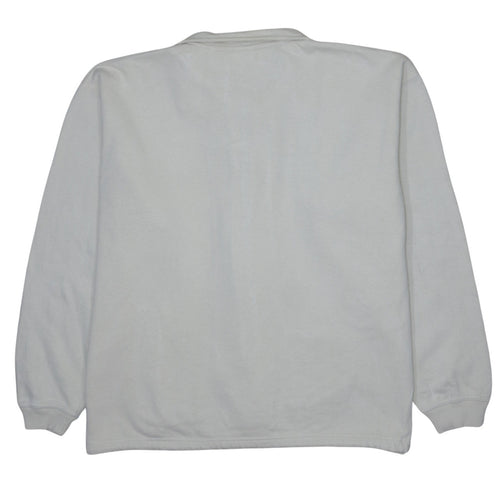 Nike Men's White Full Zip Fleece Sweatshirt L