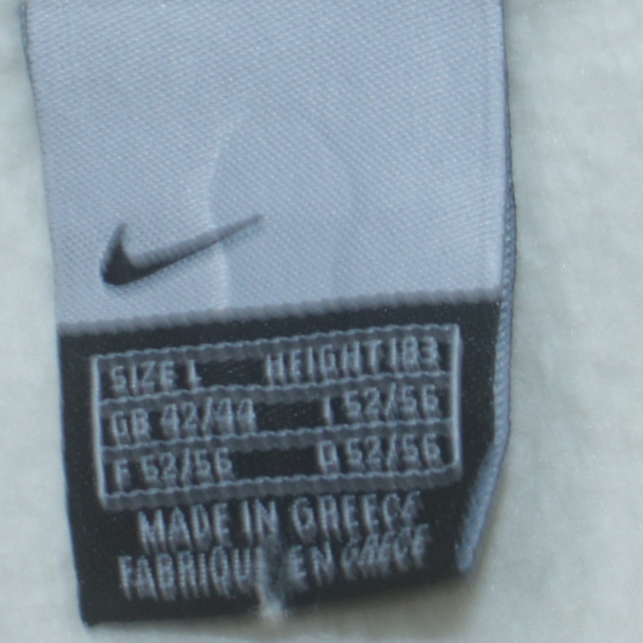Nike Men's White Full Zip Fleece Sweatshirt L