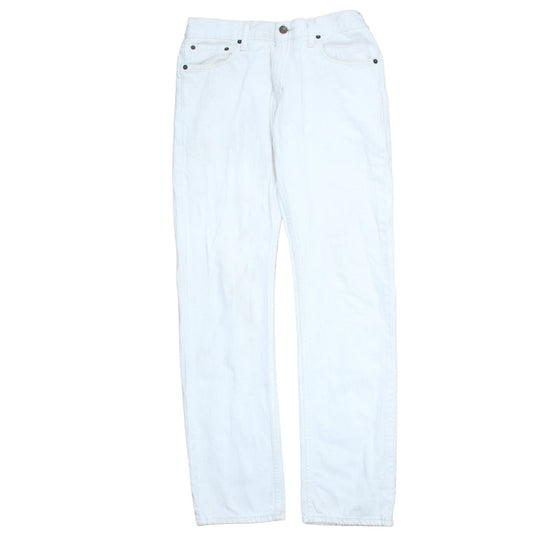 Levi's Women's White 514 Slim Straight Jeans Size 12 Regular