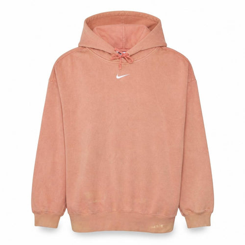 Nike Women’s Peach Pullover Hoodie L Cotton Blend Logo Sweatshirt