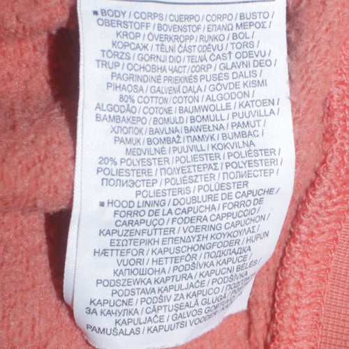 Nike Women’s Peach Pullover Hoodie L Cotton Blend Logo Sweatshirt