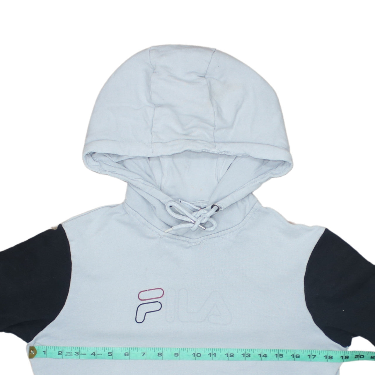 Fila Men’s Grey Pullover Hoodie XS Logo Graphic Hooded Sweatshirt