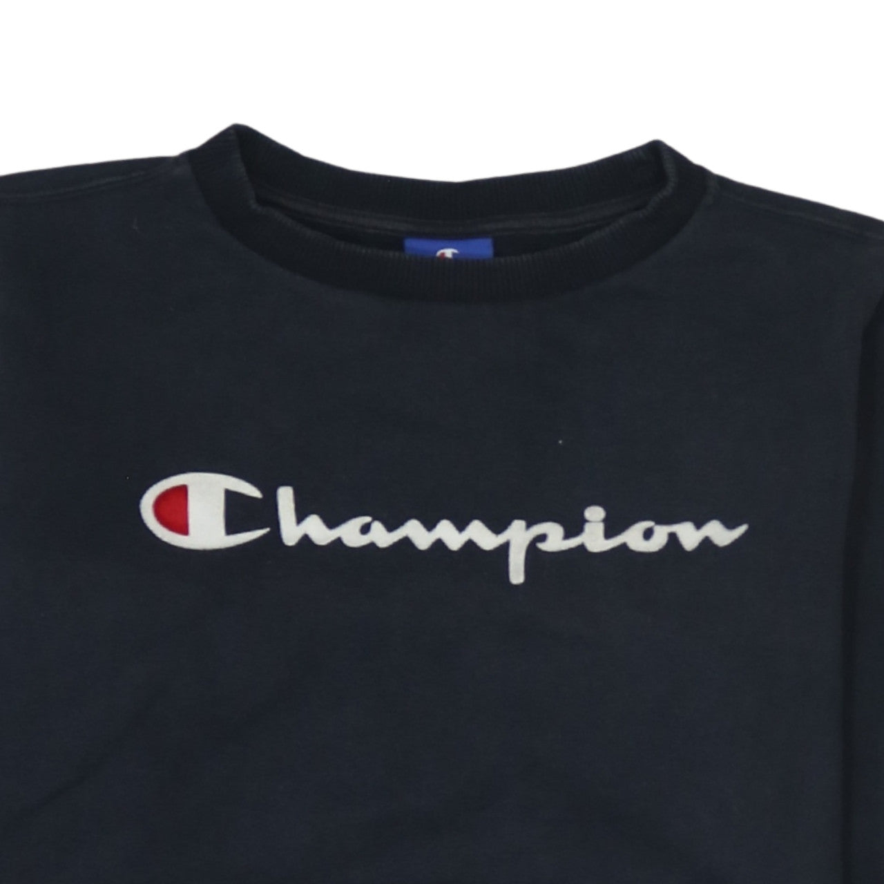 Champion Women's Black XS Pullover Sweatshirt with Logo Embroidery