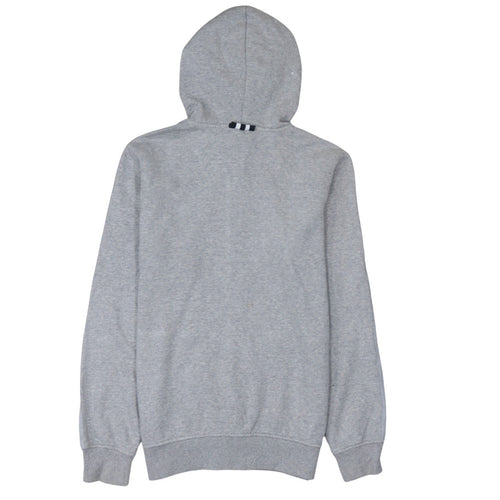 Adidas Men Grey Full Zip Hoodie Size S Classic Sportswear