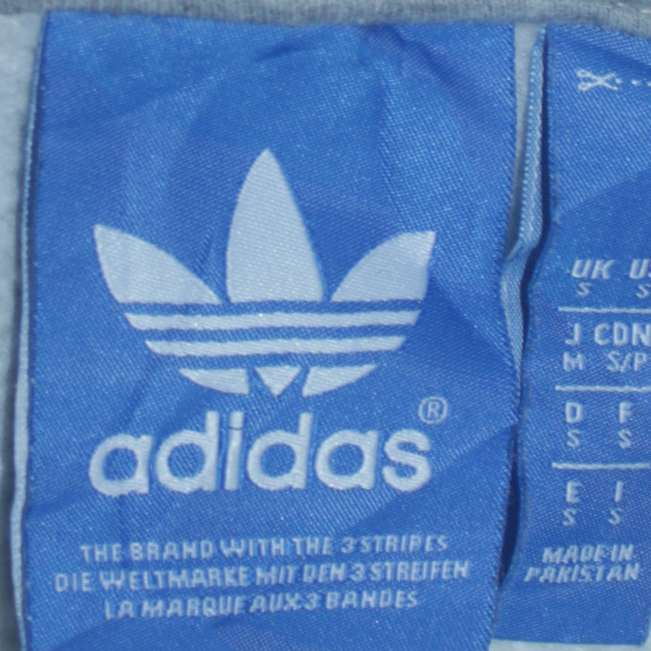 Adidas Men Grey Full Zip Hoodie Size S Classic Sportswear