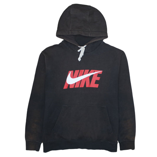 Nike Men's Black Pullover Hoodie L Graphic Logo Sportswear