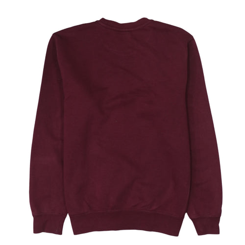 Nike Men's Maroon Crew Neck Sweatshirt Small Tall Cotton Blend