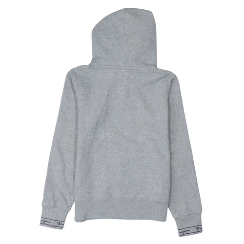 Champion Womens Grey Hoodie Medium Pullover Cotton Blend Logo