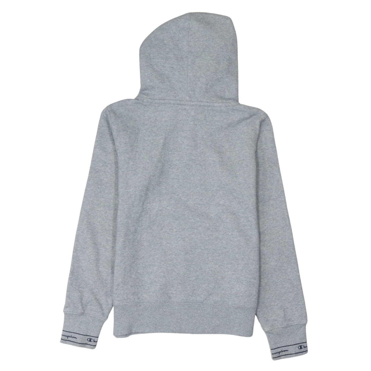 Champion Womens Grey Hoodie Medium Pullover Cotton Blend Logo