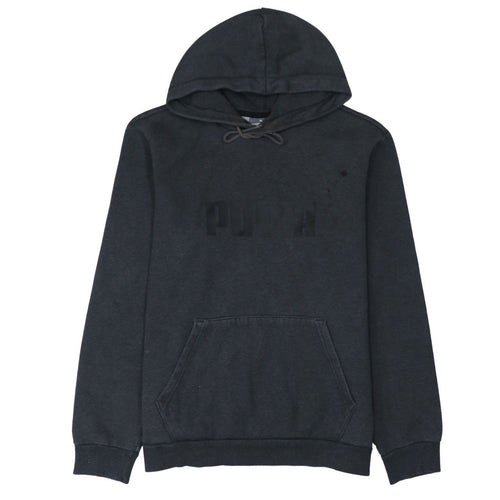Puma Mens Black Pullover Hoodie Size M Hooded Sports Sweatshirt