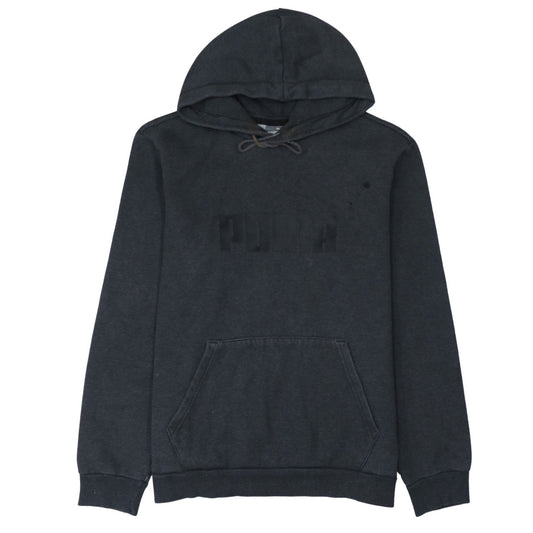 Puma Mens Black Pullover Hoodie Size M Hooded Sports Sweatshirt