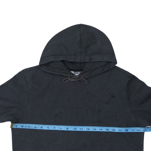 Puma Mens Black Pullover Hoodie Size M Hooded Sports Sweatshirt