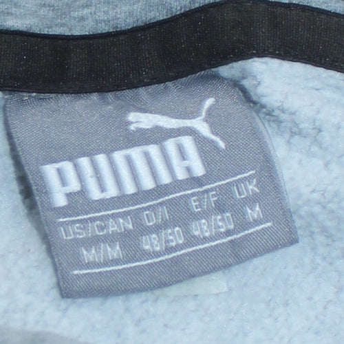 Puma Mens Black Pullover Hoodie Size M Hooded Sports Sweatshirt