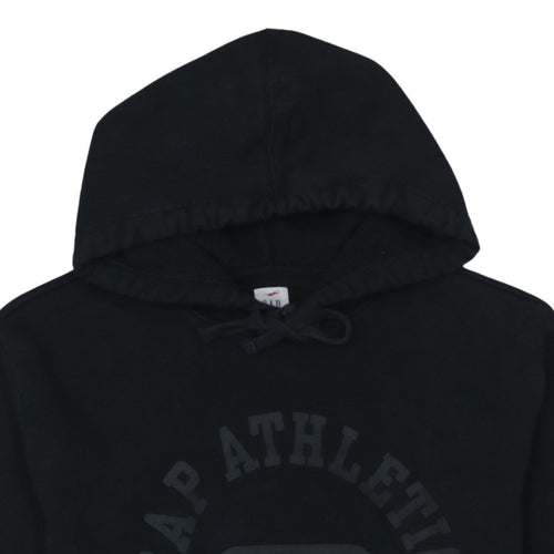 GAP Men's Black Pullover Hoodie L Logo Graphic Fleece Sweatshirt