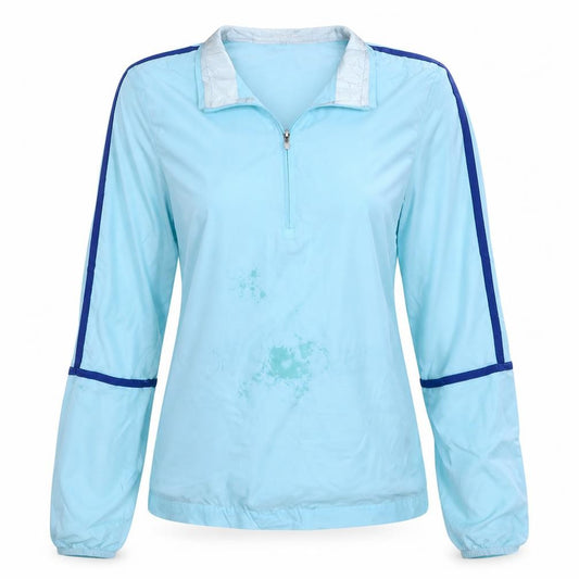 Front view of Nike Golf Women's Blue XS 1/2 Zip Pullover Hoodie Sweatshirt