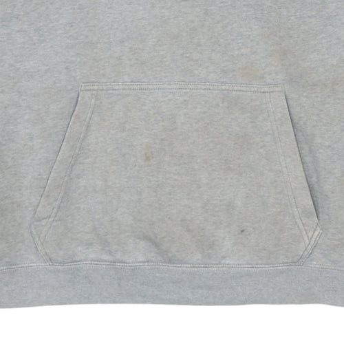 Nike Men's Grey Embroidered Logo Pullover Hoodie Size S