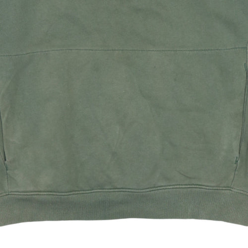 The North Face Mens Green Pullover Hoodie L Outdoor Fleece Sweatshirt