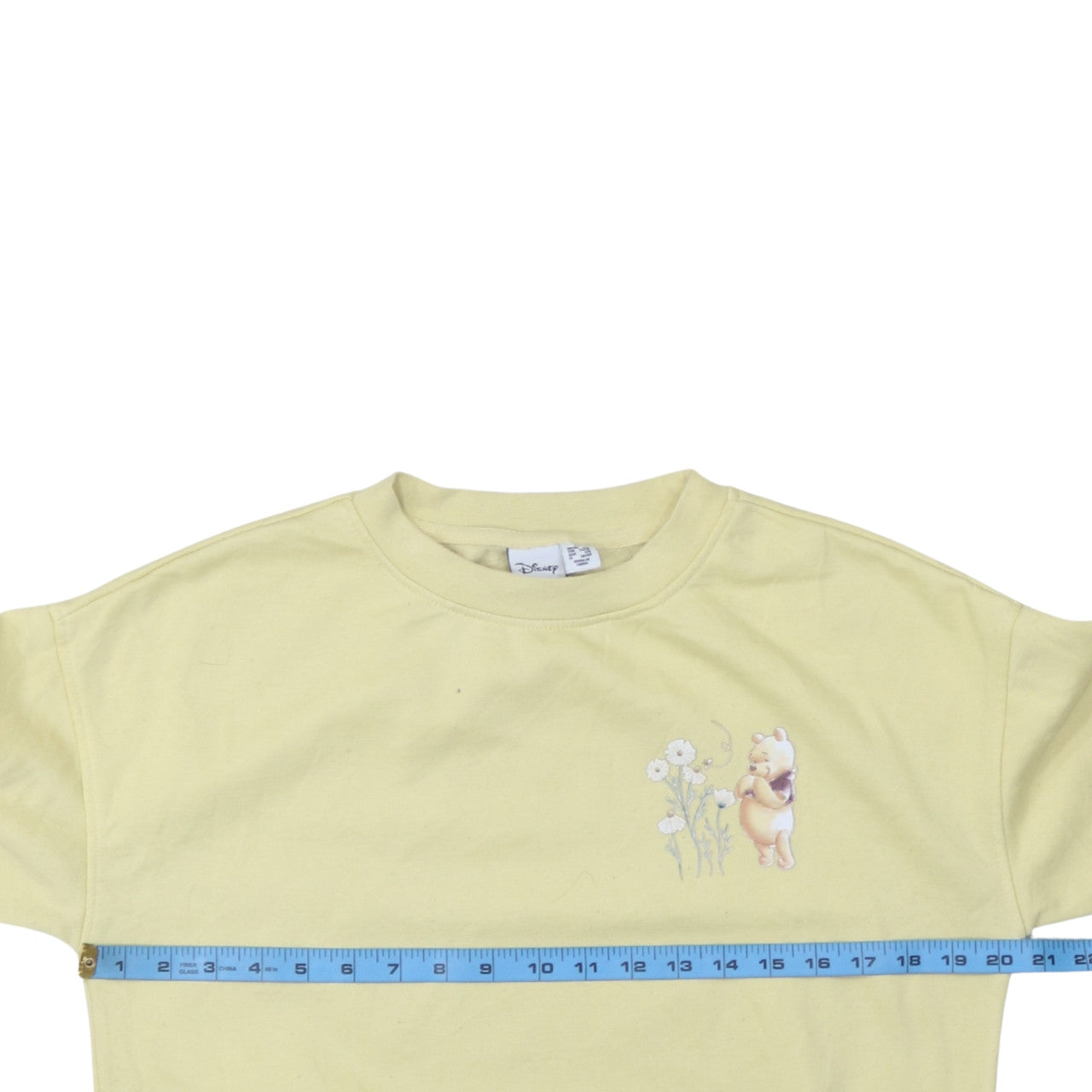 Disney Women Yellow Winnie the Pooh Pullover Sweatshirt Size 6/8