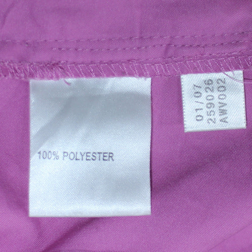 Adidas Womens Pink 1/4 Zip Pullover Sweatshirt Size L Polyester