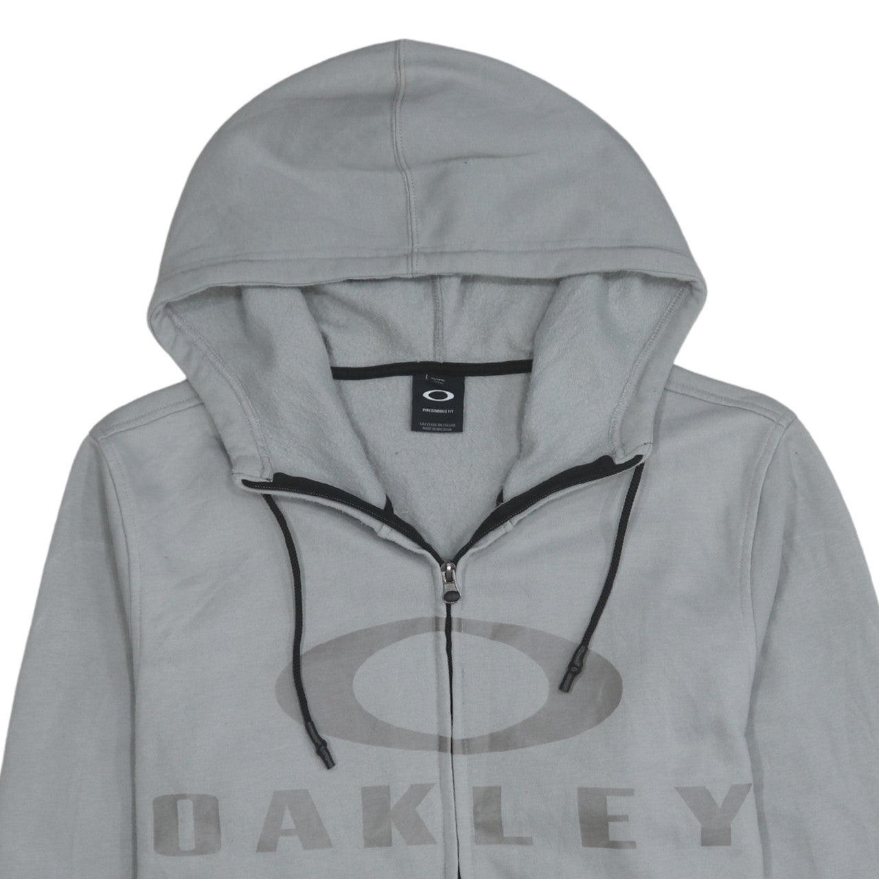 Oakley Men's Grey XL Full Zip Performance Hoodie