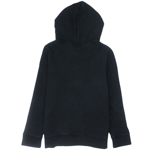 Adidas Womens Black Pullover Hoodie Size 14 Logo Print Sweatshirt