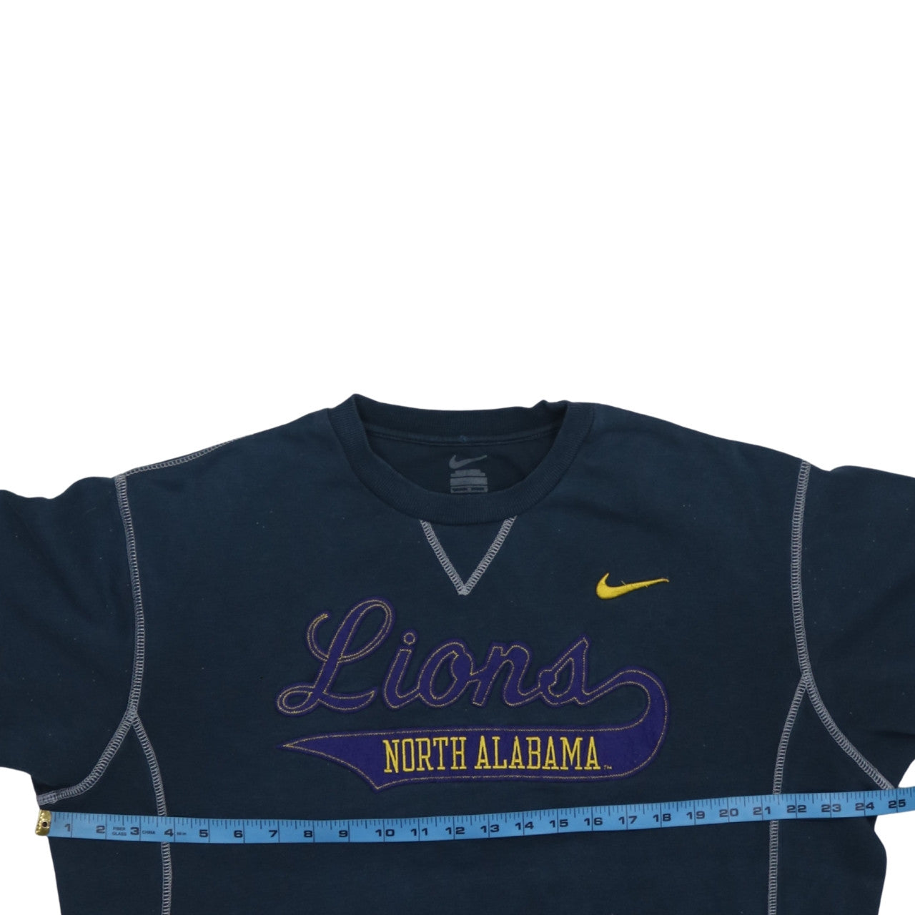 Nike Men’s Blue North Alabama Lions Embroidered Crew Sweatshirt L