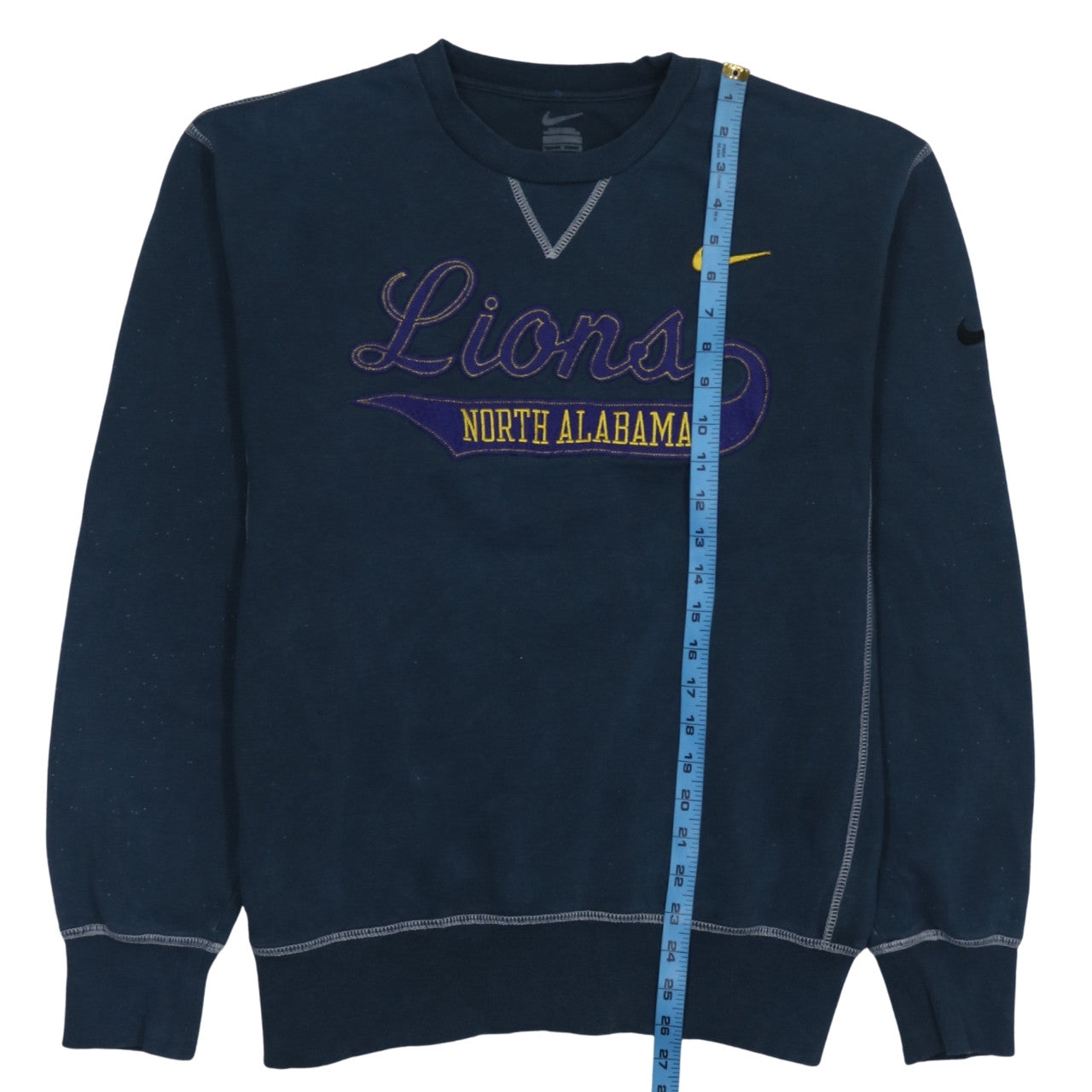 Nike Men’s Blue North Alabama Lions Embroidered Crew Sweatshirt L