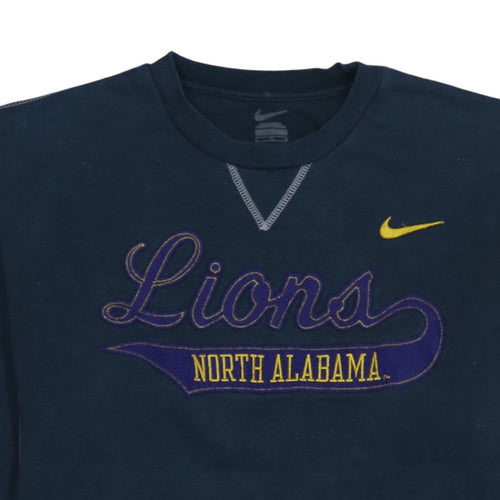 Nike Men’s Blue North Alabama Lions Embroidered Crew Sweatshirt L