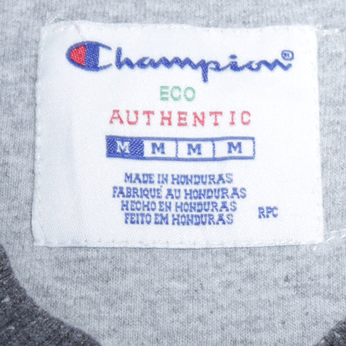 Champion Men’s Grey Pullover Sweatshirt M Fleece Crew Neck