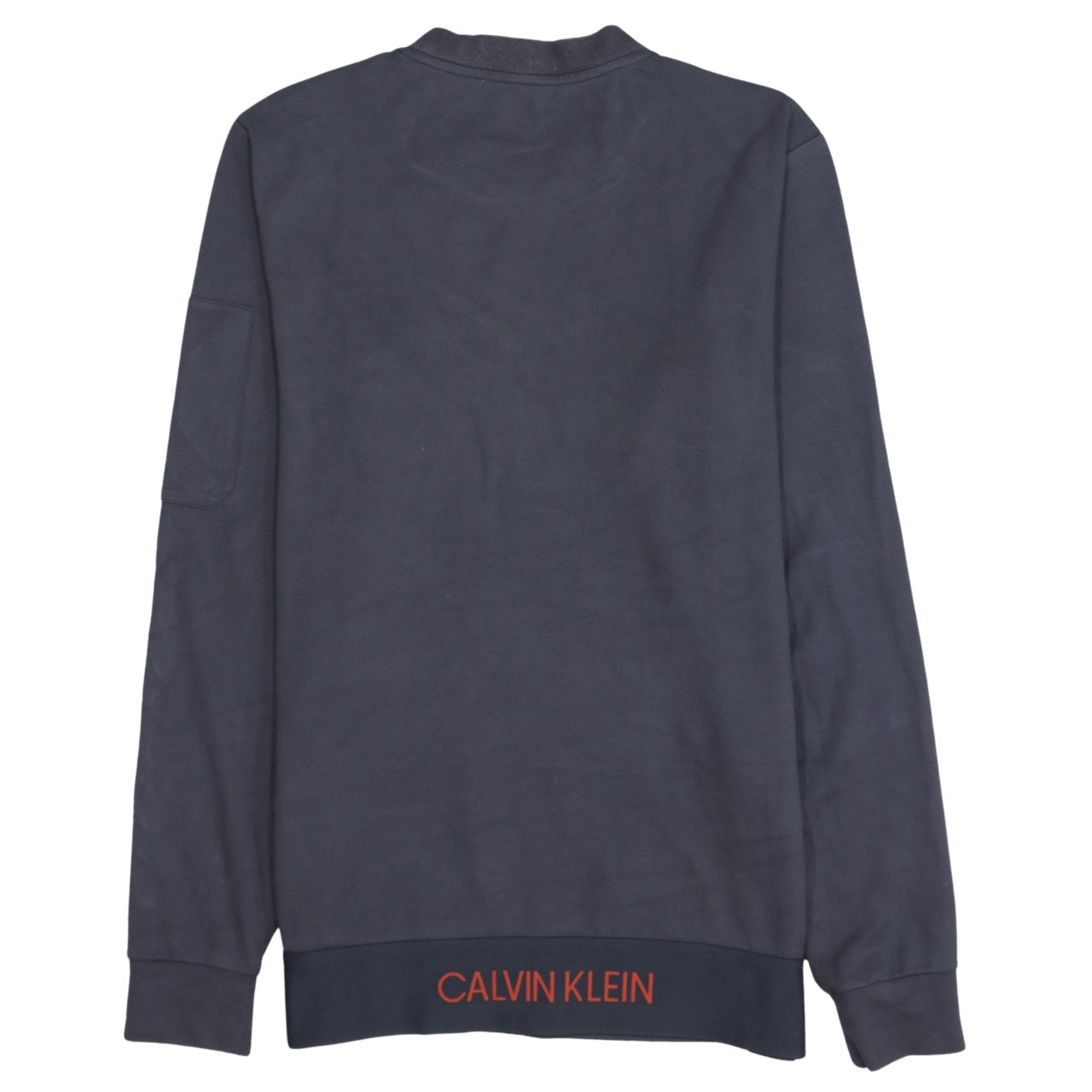 Calvin Klein Men Blue Crew Neck Pullover Sweatshirt Medium