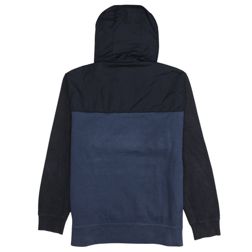 Champion Men's Black & Navy 1/2 Zip Pullover Hoodie Size L