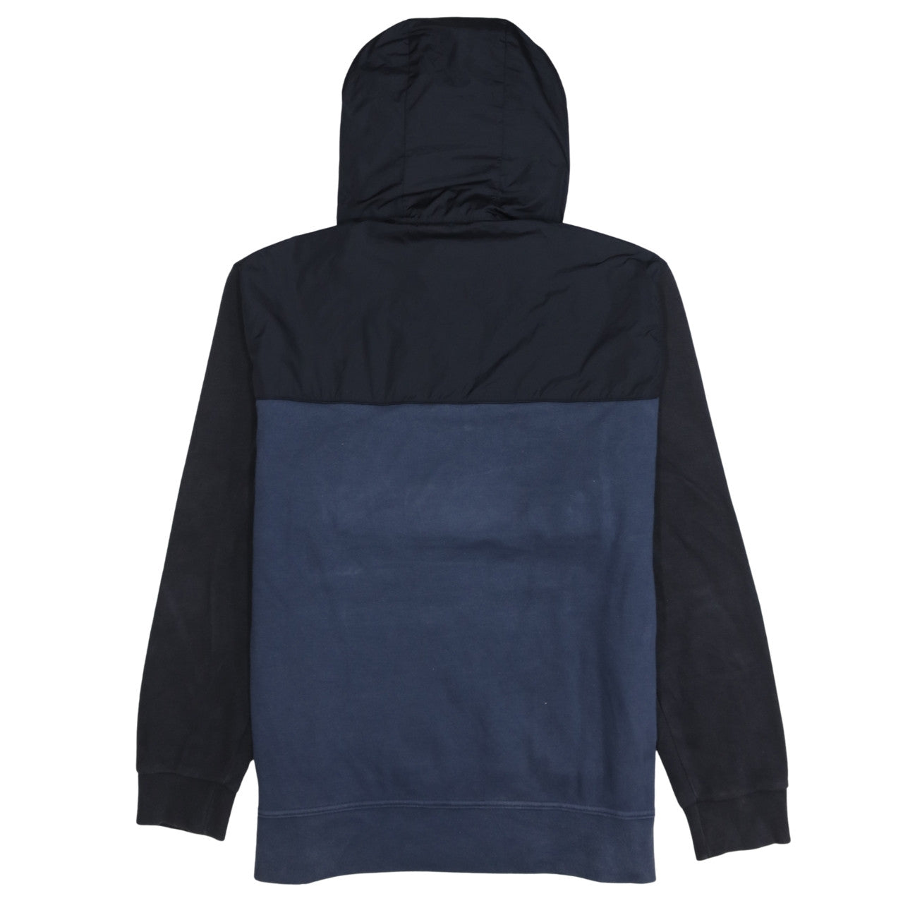Champion Men's Black & Navy 1/2 Zip Pullover Hoodie Size L
