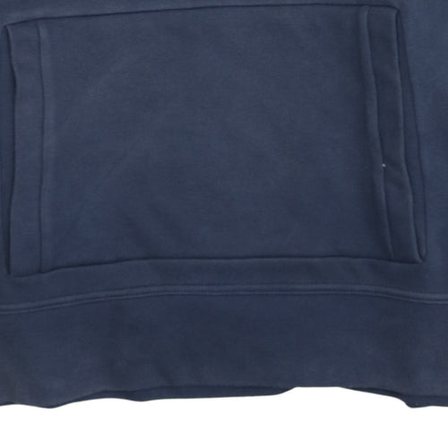 Champion Men's Black & Navy 1/2 Zip Pullover Hoodie Size L