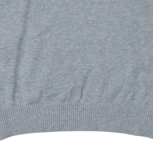 Timberland Men’s Grey Cotton V-Neck Jumper XL Regular Fit