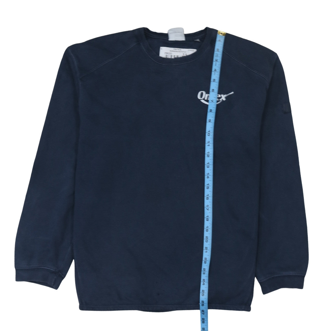 Russell Mens Blue Crew Neck Pullover Sweatshirt Size L